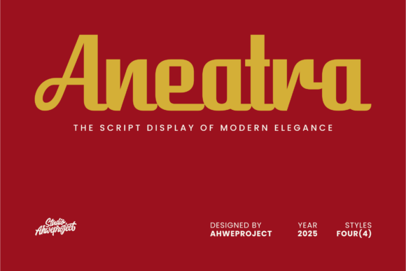 Aneatra: A Bold Script Display Font for Modern Branding