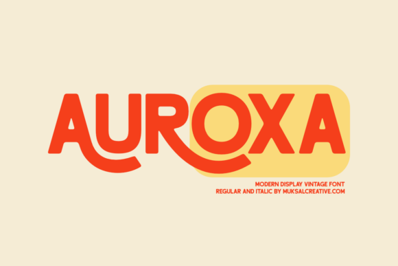 Auroxa: A Bold Display Font for Modern Branding