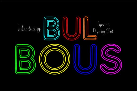 Bulbous: A Bold Display Font
