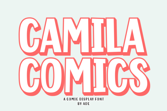 Camila Comics: A Playful Display Font for Handmade Sellers