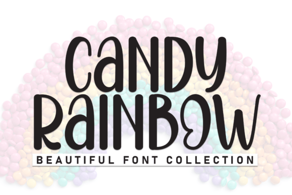 Candy Rainbow Display Font for Small Business Branding