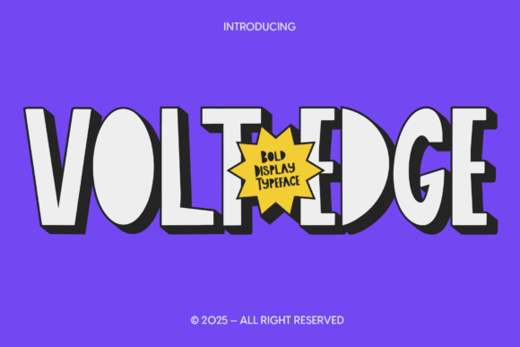 Cfvoltedge Regular: A Bold Display Typeface for Small Business Branding