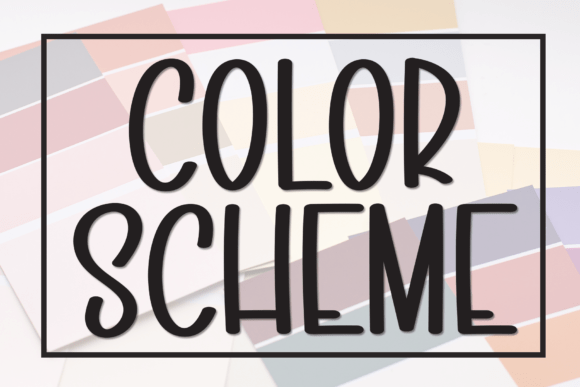 Color Scheme Font for Bold, Modern Brand Identity