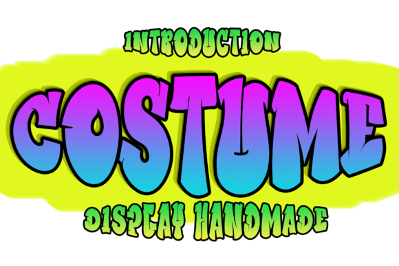 Costume Font for Bold Web Design