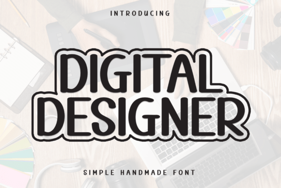 Digital Designer Font for Creative Makers