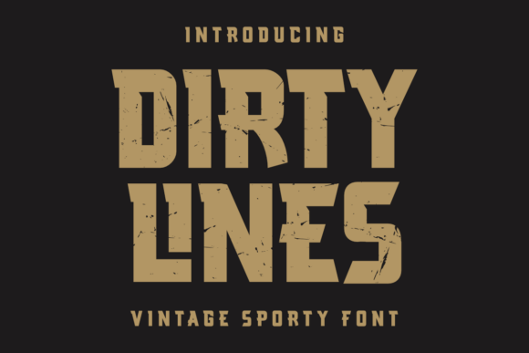 Dirty Lines Font for Bold Branding