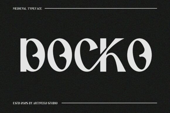 Docko: A Premium Display Font for Branding