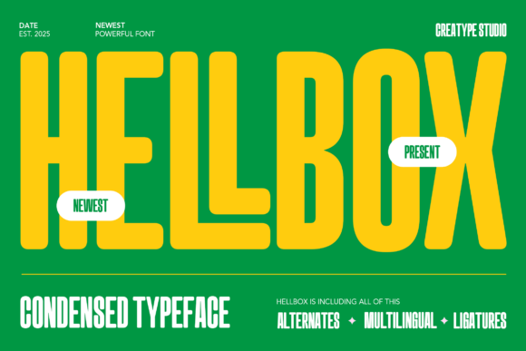 Hellbox: The Ultra-Condensed Display Font for Tight Campaign Spaces