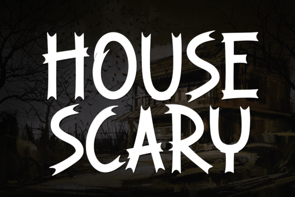 House Scary: A Friendly Display Font for Modern Design