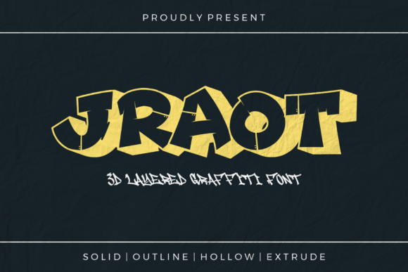 Jraot Regular: A Bold Display Font for Magazine and Blog Layouts