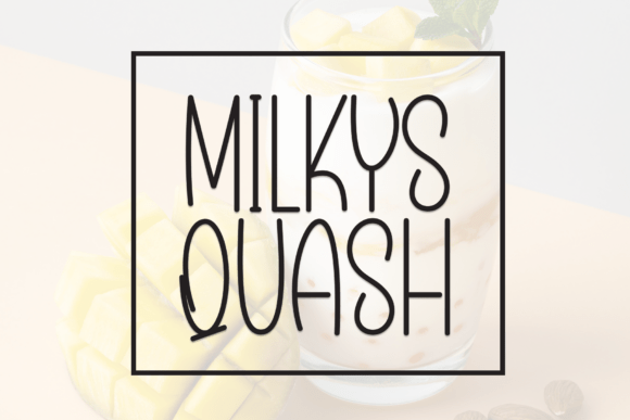 Milky Squash: A Casual Display Font for Warm Brand Identities