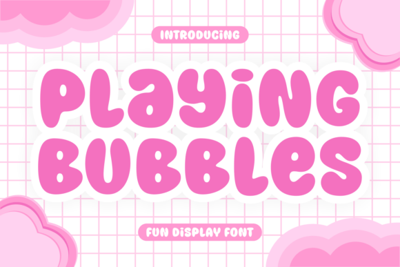 Playing Bubbles Font for Creative Brands
