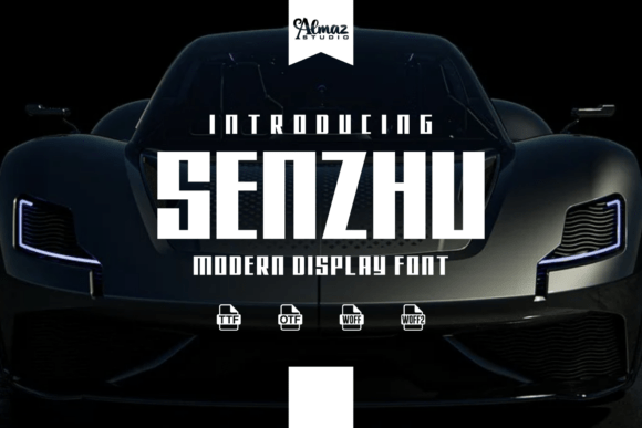 Senzhu: A Bold Display Font for Impactful Web Design