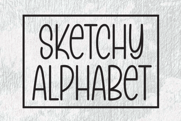 Sketchy Alphabet Font