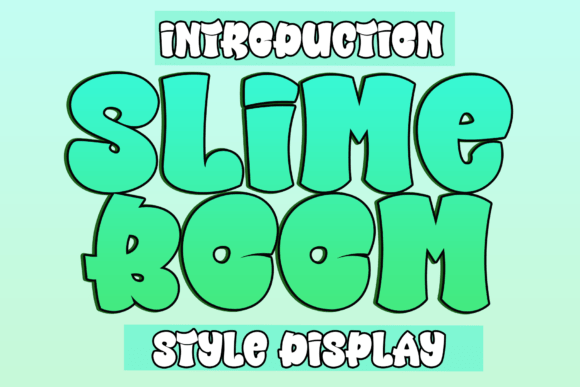 Slime Boom Display Font for Playful Branding and Small Business Marketing