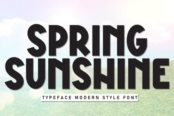 Spring Sunshine Display Font for Makers