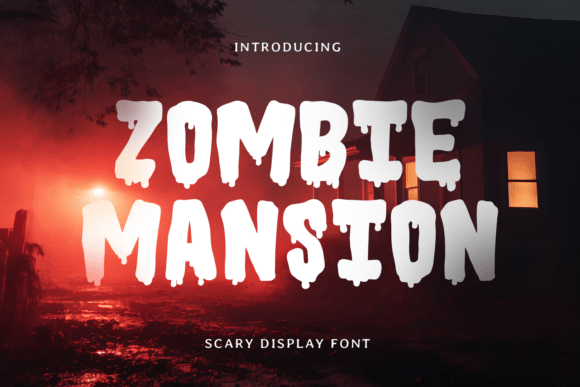 Testing Zombie Mansion Font for a Halloween-Themed Brand Website