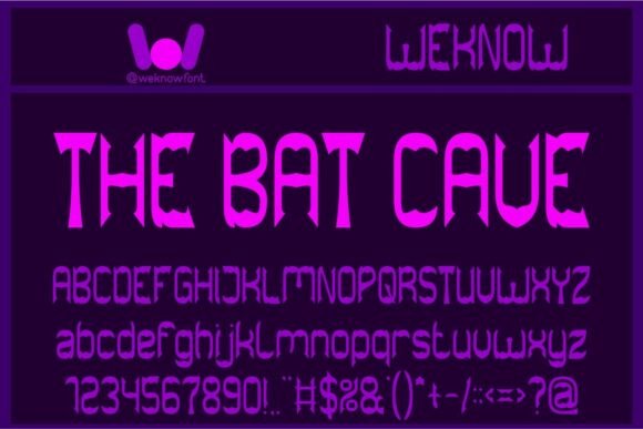 The Bat Cave: A Bold Display Font for Handcrafted Brand Identity